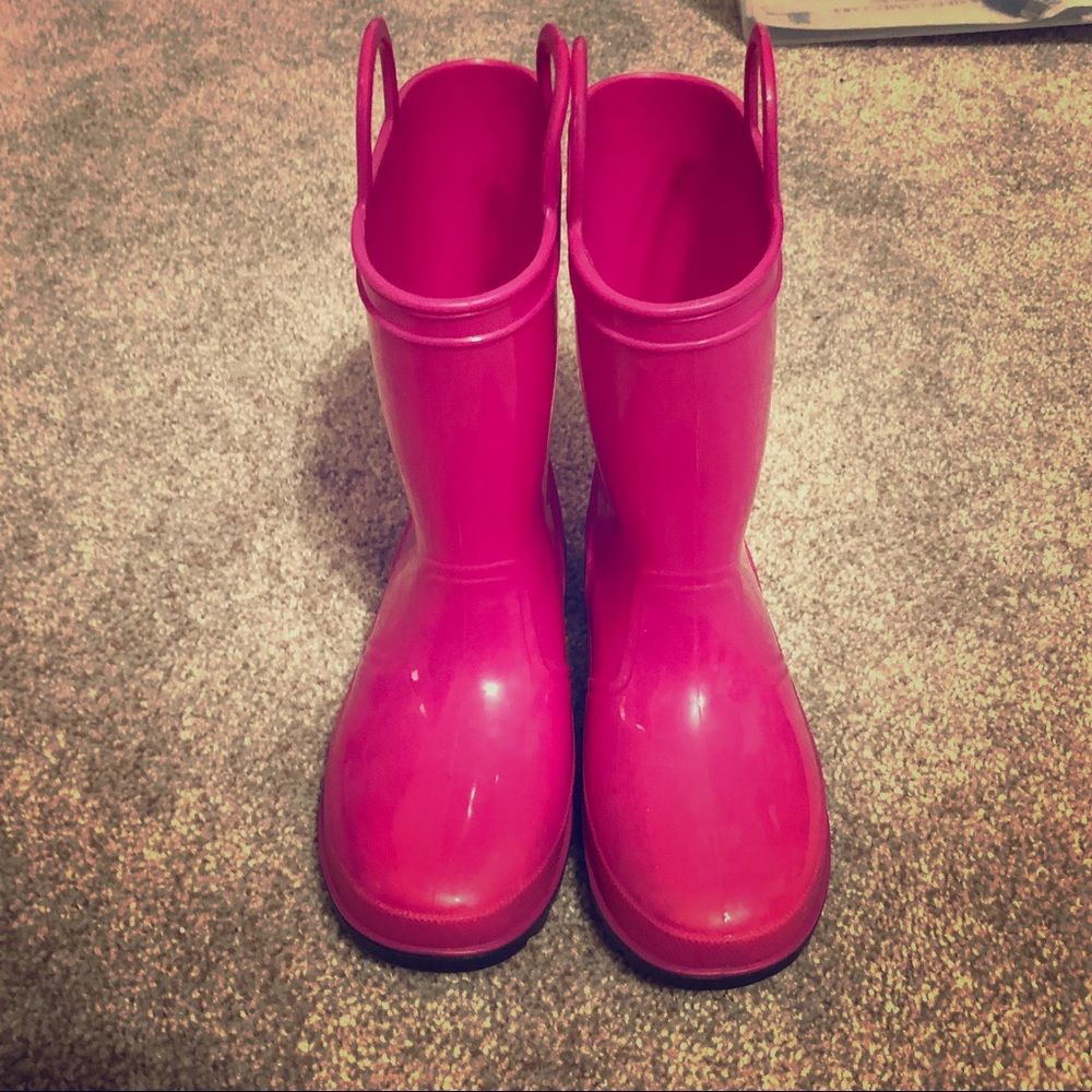 Girls Pink Rain Boots